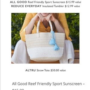 Altru straw tote